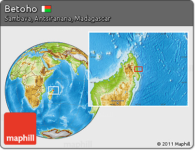 Physical Location Map of Betoho