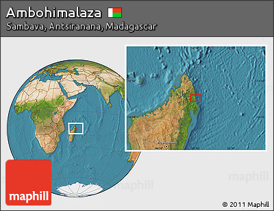 Satellite Location Map of Ambohimalaza
