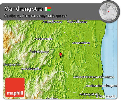 Physical Map of Mandrangotra
