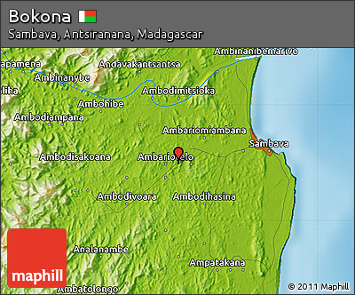 Physical Map of Bokona