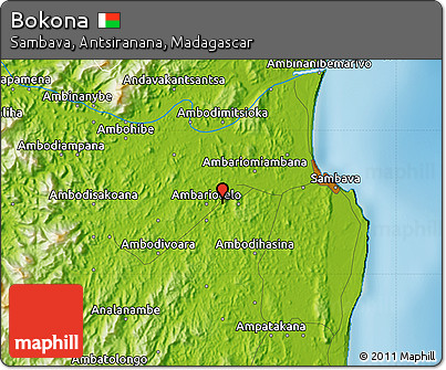Physical Map of Bokona