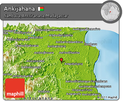 Physical Panoramic Map of Ankijahana