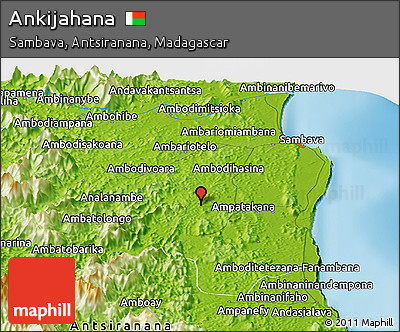 Physical Panoramic Map of Ankijahana