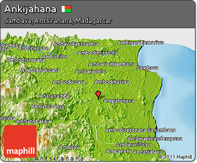 Physical Panoramic Map of Ankijahana