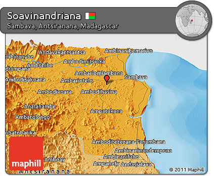 Political Panoramic Map of Soavinandriana