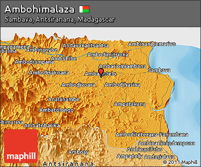 Political Panoramic Map of Ambohimalaza