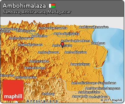 Political Panoramic Map of Ambohimalaza