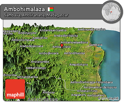 Satellite Panoramic Map of Ambohimalaza