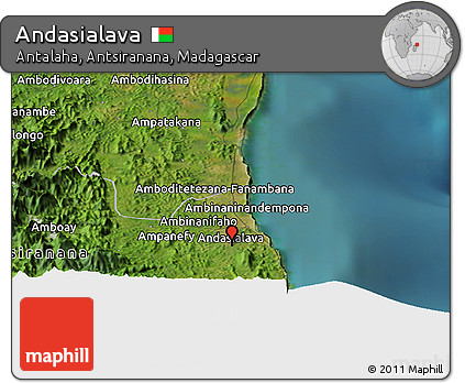 Satellite Panoramic Map of Andasialava