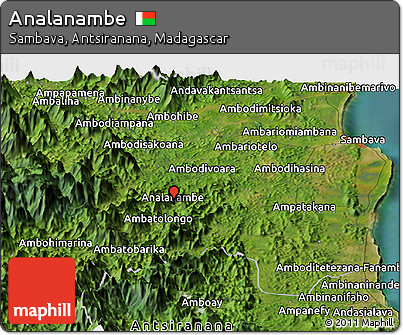 Satellite Panoramic Map of Analanambe
