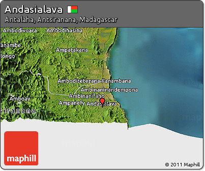 Satellite Panoramic Map of Andasialava