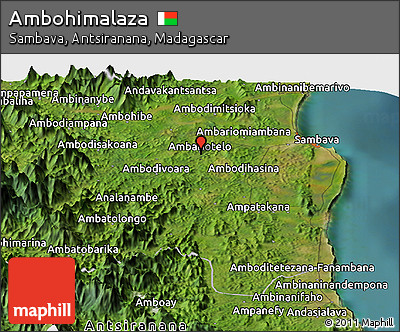 Satellite Panoramic Map of Ambohimalaza