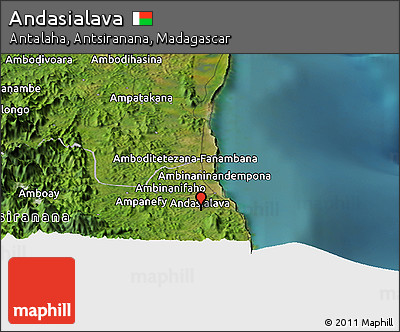 Satellite Panoramic Map of Andasialava