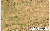 Satellite Map of the area around 14° 26' 6" S, 54° 19' 30" W