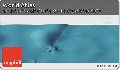 Satellite Panoramic Map of the Area around 14° 26' 6" S, 56° 10' 29" E