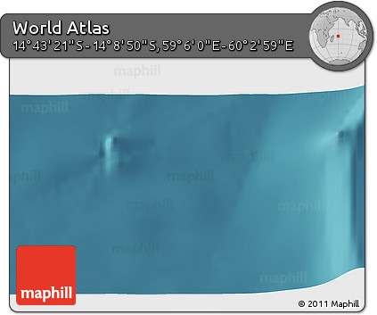 Satellite 3D Map of the Area around 14° 26' 6" S, 59° 34' 30" E