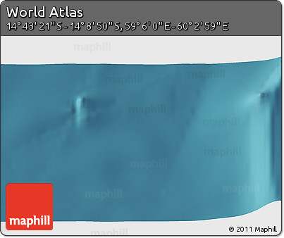 Satellite 3D Map of the Area around 14° 26' 6" S, 59° 34' 30" E