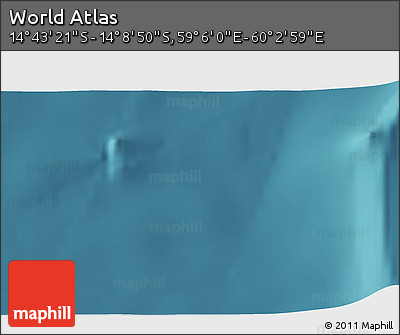 Satellite 3D Map of the Area around 14° 26' 6" S, 59° 34' 30" E