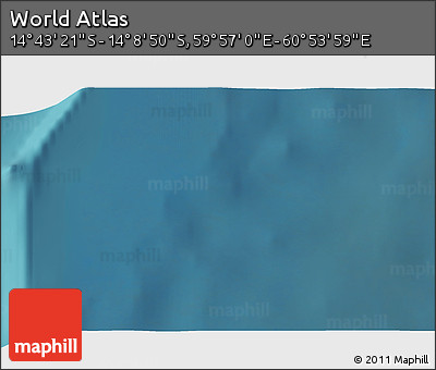 Satellite 3D Map of the Area around 14° 26' 6" S, 60° 25' 29" E