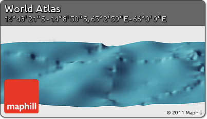 Satellite Panoramic Map of the Area around 14° 26' 6" S, 65° 31' 30" E