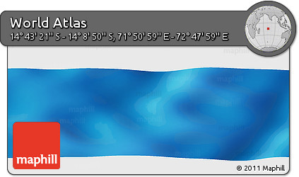 Physical Panoramic Map of the Area around 14° 26' 6" S, 72° 19' 29" E