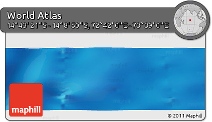 Physical Panoramic Map of the Area around 14° 26' 6" S, 73° 10' 30" E
