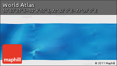 Physical Panoramic Map of the Area around 14° 26' 6" S, 73° 10' 30" E