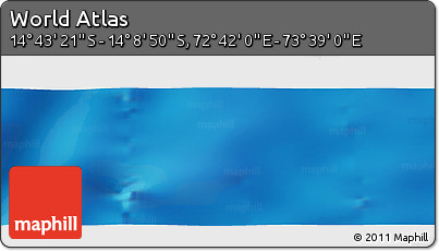 Physical Panoramic Map of the Area around 14° 26' 6" S, 73° 10' 30" E