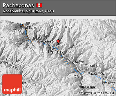 Physical 3D Map of Pachaconas