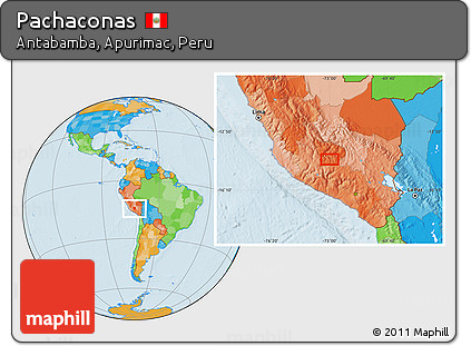 Political Location Map of Pachaconas
