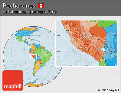 Political Location Map of Pachaconas