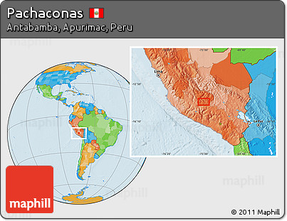 Political Location Map of Pachaconas