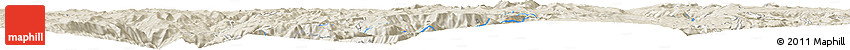 Shaded Relief Horizon Map of the Area around 14° 26' 6" S, 73° 52' 30" W Shaded Relief Horizon Map of the Area around 14° 26' 6" S, 73° 52' 30" W