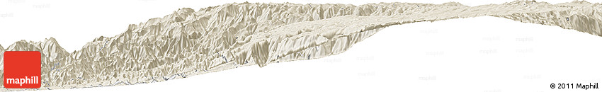 Shaded Relief Horizon Map of the Area around 14° 26' 6" S, 74° 43' 29" W Shaded Relief Horizon Map of the Area around 14° 26' 6" S, 74° 43' 29" W