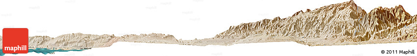 Satellite Horizon Map of the Area around 14° 26' 6" S, 75° 34' 29" W