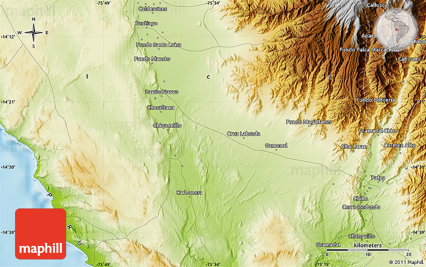 Physical Map of Palpa