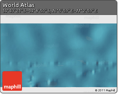Satellite 3D Map of the Area around 14° 26' 6" S, 76° 34' 29" E