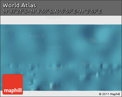 Satellite 3D Map of the Area around 14° 26' 6" S, 76° 34' 29" E