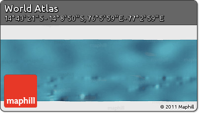 Satellite Panoramic Map of the Area around 14° 26' 6" S, 76° 34' 29" E