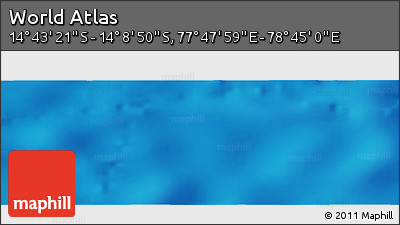 Physical Panoramic Map of the Area around 14° 26' 6" S, 78° 16' 30" E