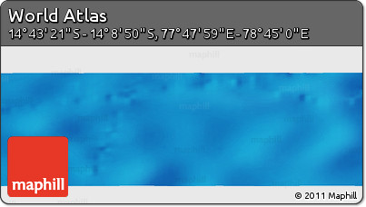Physical Panoramic Map of the Area around 14° 26' 6" S, 78° 16' 30" E
