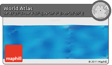 Physical Panoramic Map of the Area around 14° 26' 6" S, 79° 7' 30" E