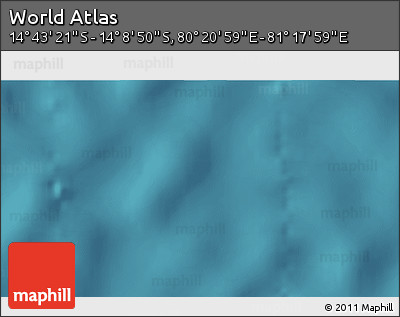 Satellite 3D Map of the Area around 14° 26' 6" S, 80° 49' 29" E