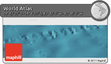 Satellite Panoramic Map of the Area around 14° 26' 6" S, 83° 13' 29" W