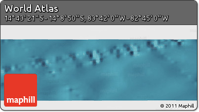 Satellite Panoramic Map of the Area around 14° 26' 6" S, 83° 13' 29" W