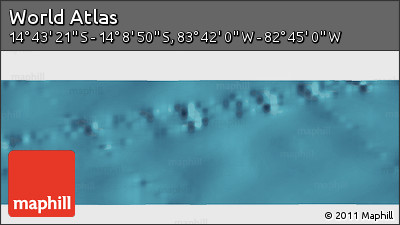 Satellite Panoramic Map of the Area around 14° 26' 6" S, 83° 13' 29" W