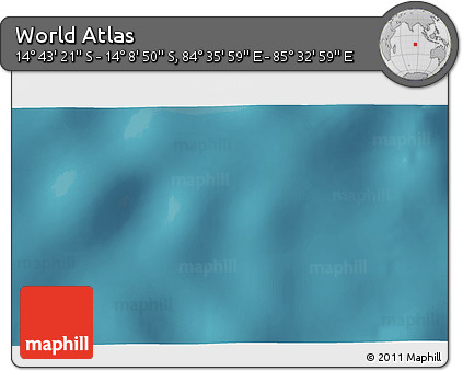 Satellite 3D Map of the Area around 14° 26' 6" S, 85° 4' 29" E