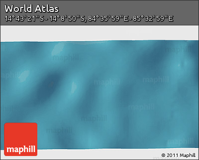 Satellite 3D Map of the Area around 14° 26' 6" S, 85° 4' 29" E