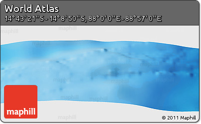 Physical Panoramic Map of the Area around 14° 26' 6" S, 88° 28' 29" E