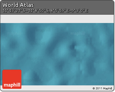 Satellite 3D Map of the Area around 14° 26' 6" S, 8° 34' 29" E